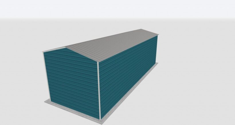 Keen'S Buildings, 14X40X12 Metal Garage, Kbg-1G144012-1D1W