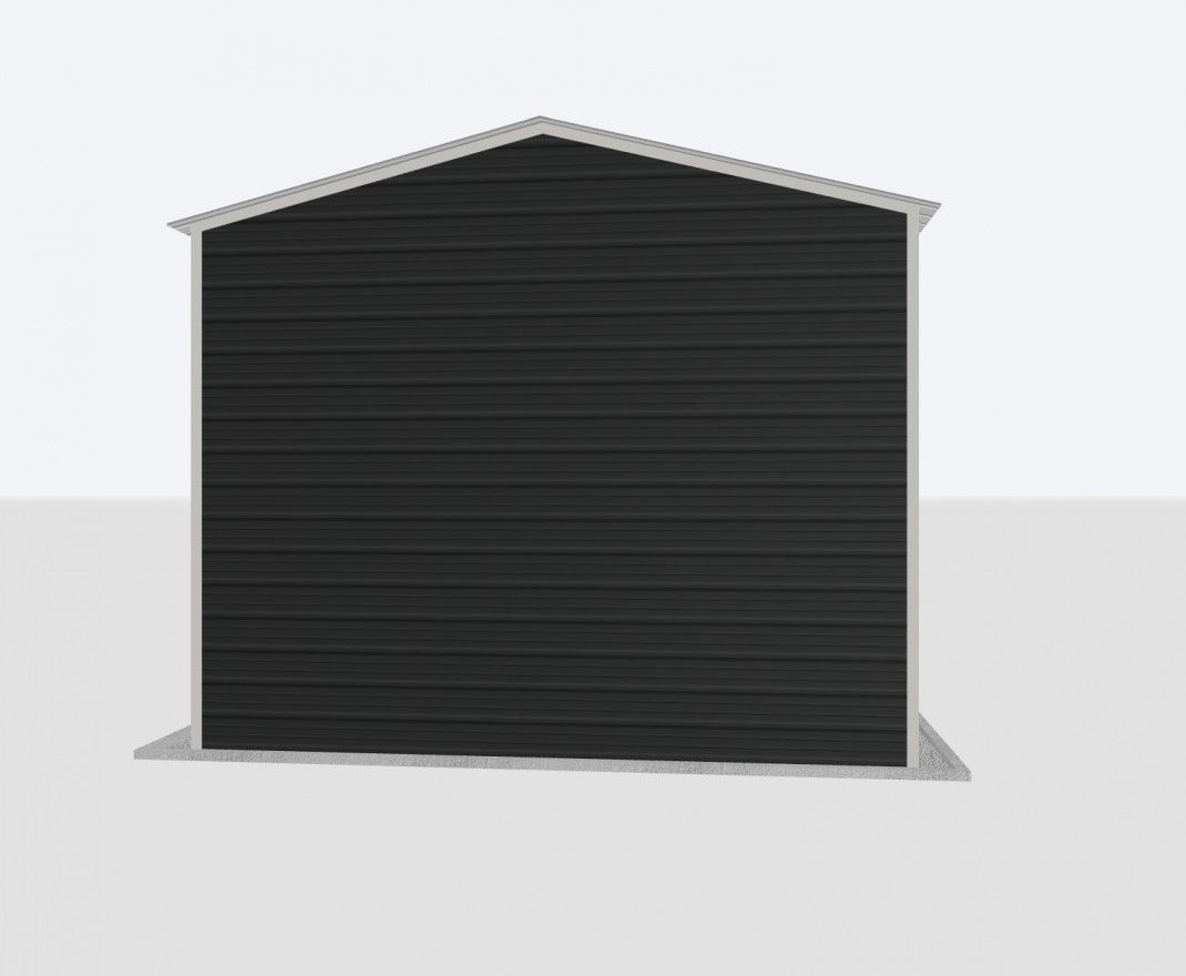 16X20X12 Metal Garage 16X20X12 Metal Garage Keen'S Buildings, 16X20X12 Metal Garage, Kbg-1G162012-1D1W