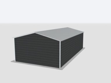 Keen's Buildings, 16x35x8 Metal Garage, KBG-1G163508-1D1W