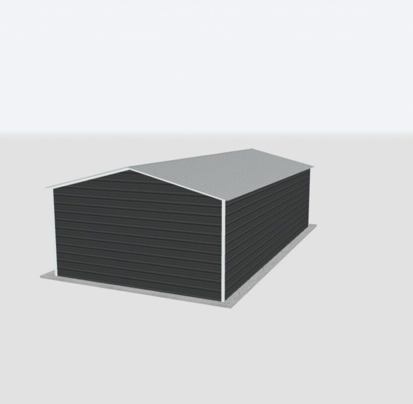 Keen'S Buildings, 16X20X8 Metal Garage, Kbg-1G162008-1D1W