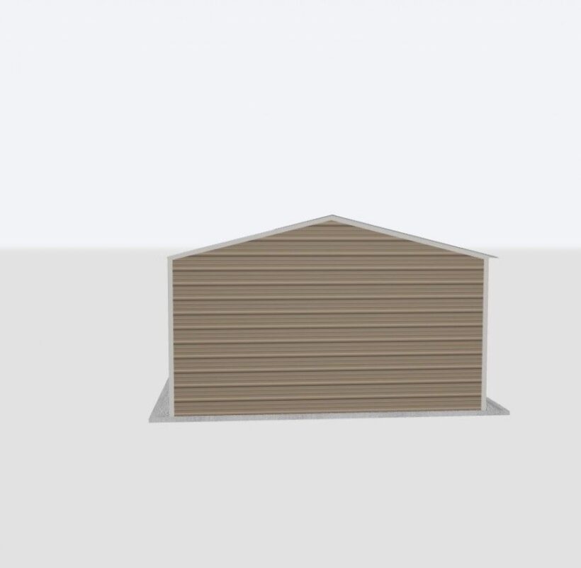 Keen'S Buildings, 16X45X8 Metal Garage, Kbg-1G164508-1D1W