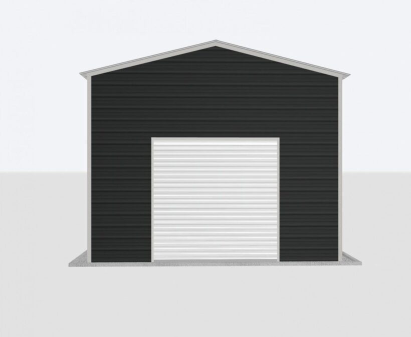Keen'S Buildings, 16X60X12 Metal Garage, Kbg-1G166012-1D1W