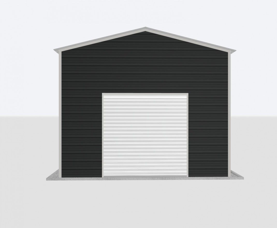 16X60X12 Metal Garage 16X60X12 Metal Garage Keen'S Buildings, 16X60X12 Metal Garage, Kbg-1G166012-1D1W