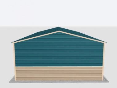 Keen's Buildings, 18x25x8 Metal Garage, KBG-1G182508-1D1W
