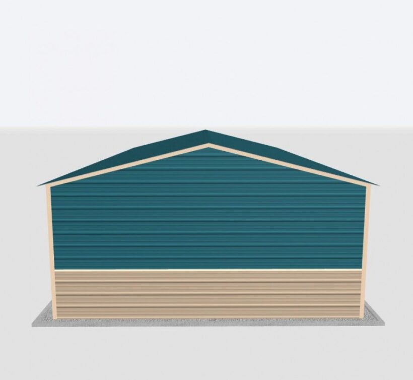 Keen'S Buildings, 18X40X8 Metal Garage, Kbg-1G184008-1D1W