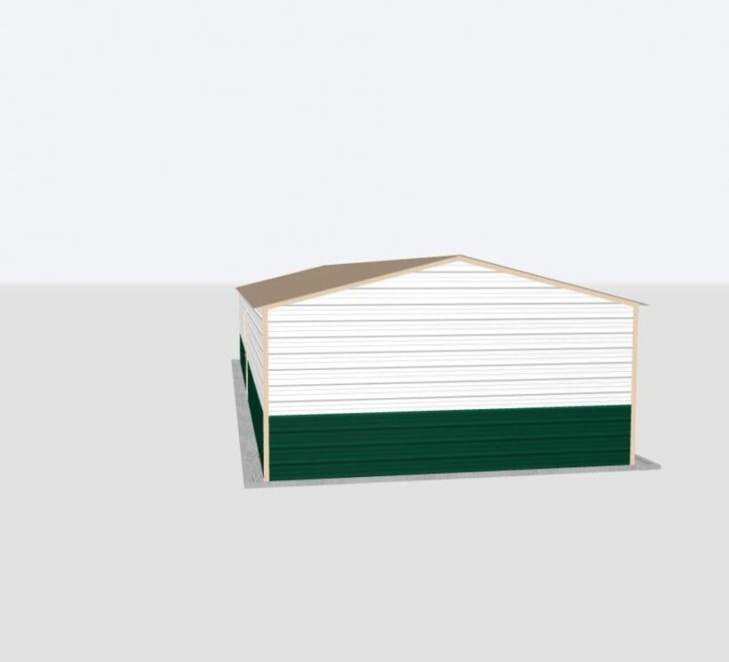 Keen'S Buildings, 18X45X8 Metal Garage, Kbg-1G184508-1D1W