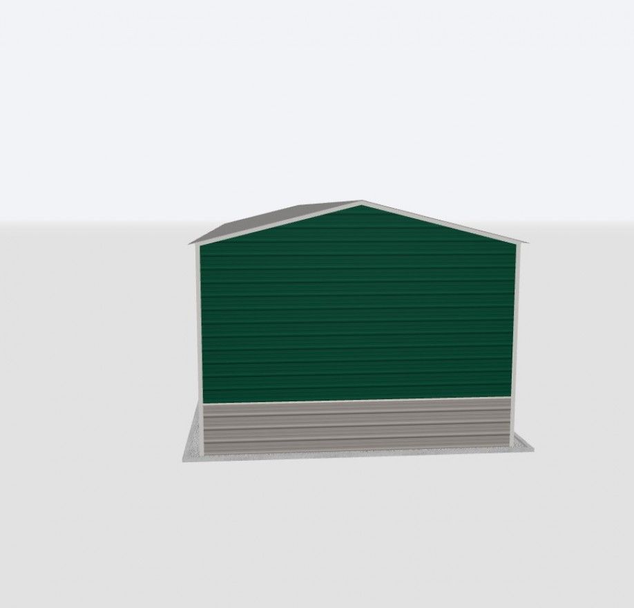18X50X12 Metal Garage 18X50X12 Metal Garage Keen'S Buildings, 18X50X12 Metal Garage, Kbg-1G185012-1D1W