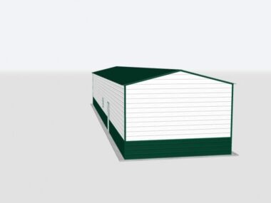 Keen's Buildings, 18x100x10 Metal Garage, KBG-1G1810010-1D1W