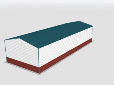 Keen's Buildings, 22x60x12 Metal Garage, KBG-1G226012-1D1W