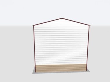 Keen's Buildings, 22x100x20 Metal Garage, KBG-1G2210020-1D1W
