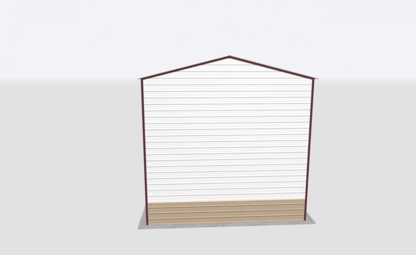 Keen'S Buildings, 20X60X20 Metal Garage, Kbg-1G206020-1D1W