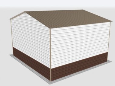 Keen's Buildings, 22x20x12 Metal Garage, KBG-1G222012-1D1W