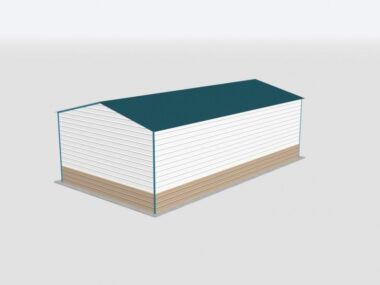 Keen's Buildings, 22x55x14 Metal Garage, KBG-1G225514-1D1W