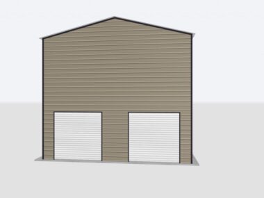 Keen's Buildings, 24x70x20 Metal Garage/Workshop Installed, KBG-1G247020-1D1W