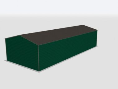 Keen's Buildings, 24x50x12 Metal Garage, KBG-1G245012-1D1W
