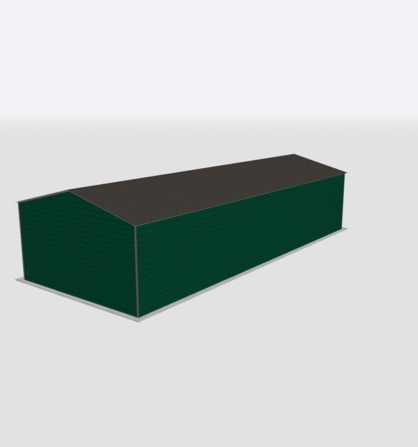 Keen'S Buildings, 24X65X12 Metal Garage, Kbg-1G246512-1D1W