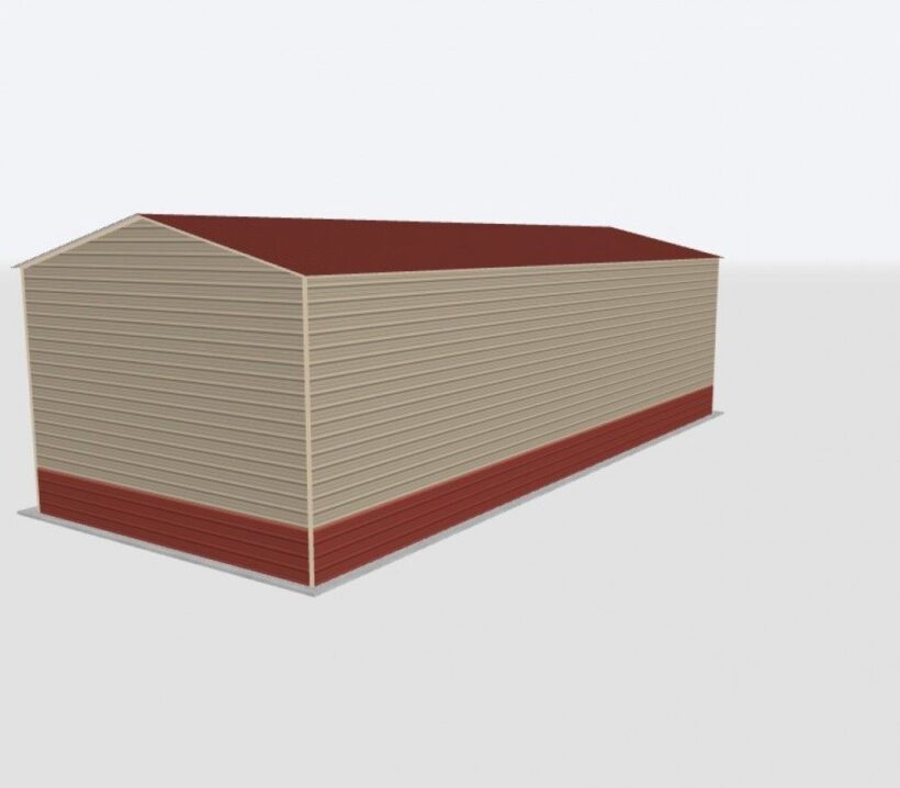 Keen'S Buildings, 24X60X14 Metal Garage, Kbg-1G246014-1D1W