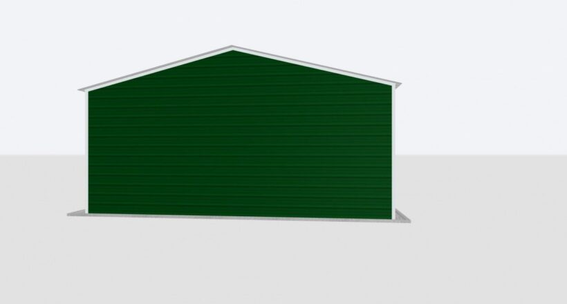 Keen'S Buildings, 24X90X8 Metal Garage/Workshop Installed, Kbg-1G249008-1D1W
