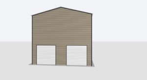 26x90x20 Metal Garage/Workshop Installed