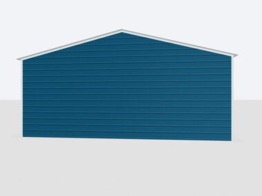 Keen's Buildings, 26x20x10 2-Car Metal Garage, KBG-2G262010-1D1W