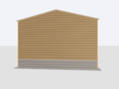 Keen's Buildings, 26x90x16 2-Car Metal Garage, KBG-2G269016-1D1W