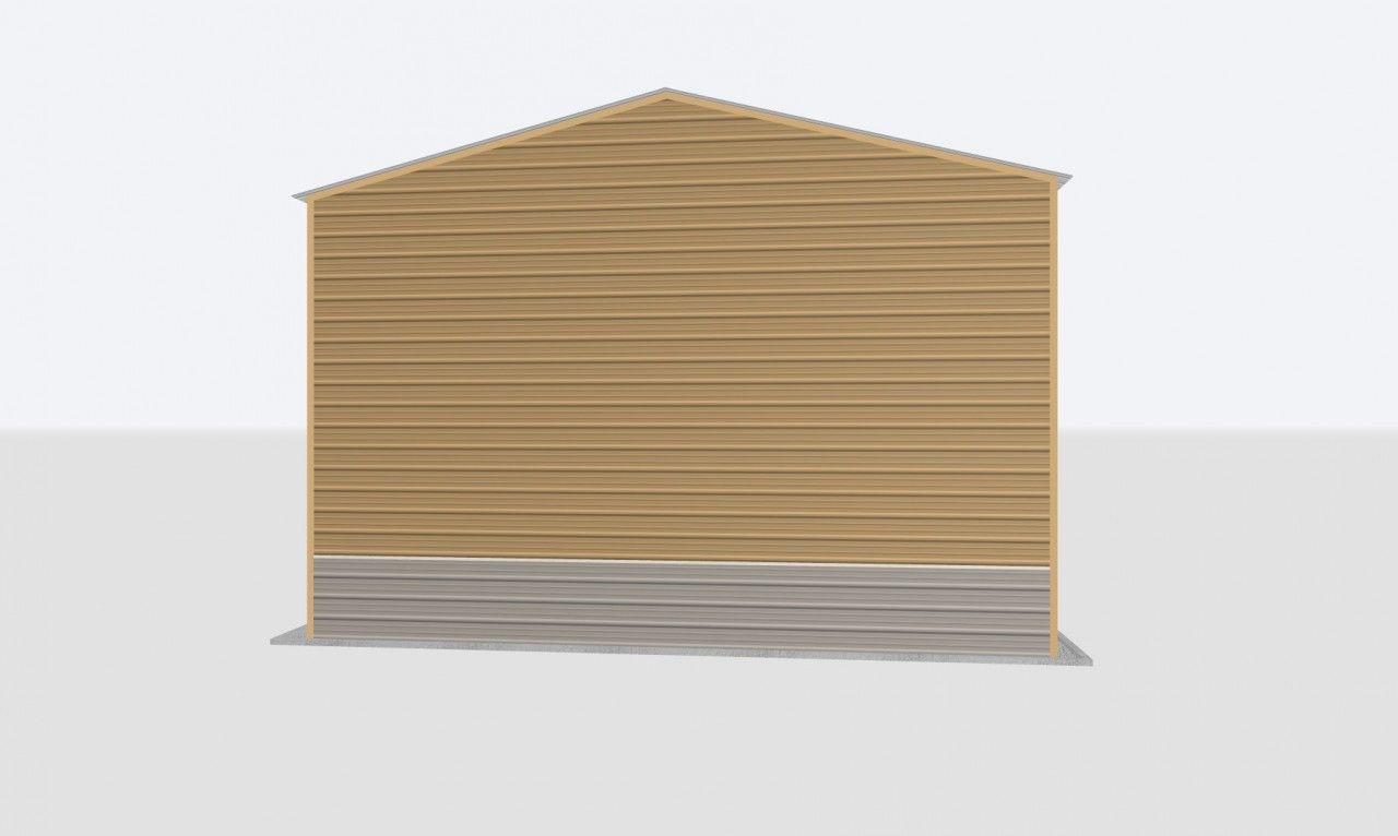 26X90X16 2-Car Metal Garage 26X90X16 2-Car Metal Garage Keen'S Buildings, 26X90X16 2-Car Metal Garage, Kbg-2G269016-1D1W
