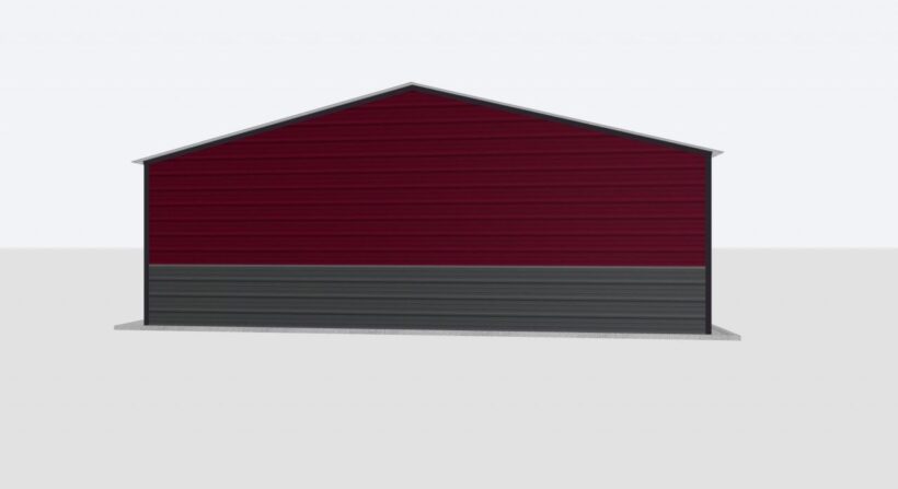 Keen'S Buildings, 26X30X8 2-Car Metal Garage, Kbg-2G263008-1D1W