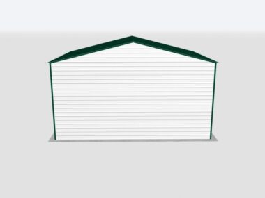 Keen's Buildings, 28x20x14 2-Car Metal Garage, KBG-2G282014-1D1W