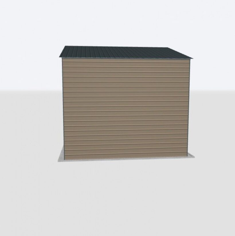Keen'S Buildings, 28X20X16 Metal Garage, Kbg-1G282016-1D1W