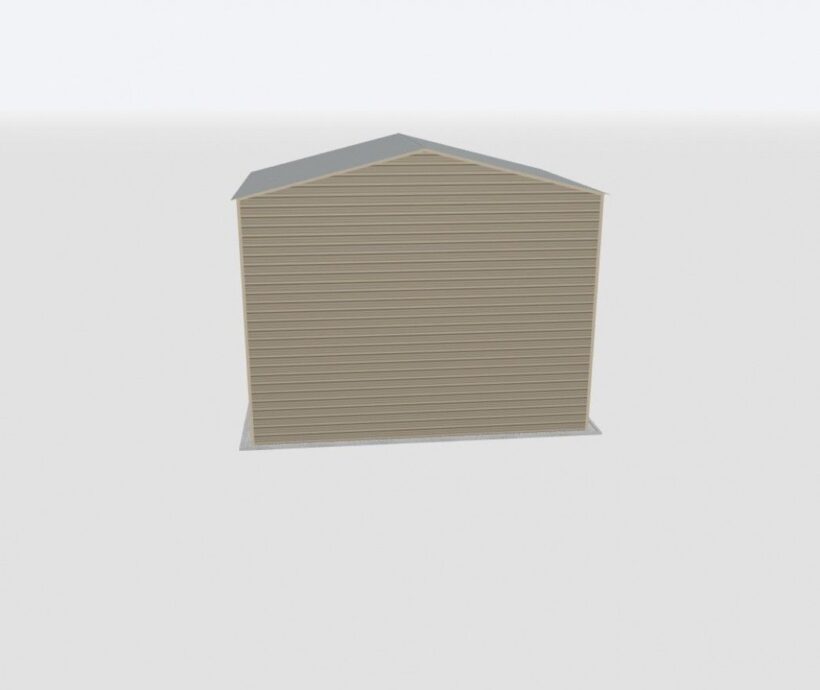 Keen'S Buildings, 28X20X20 2-Car Metal Garage, Kbg-2G282020-1D1W