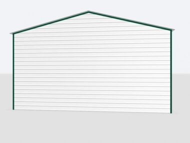 Keen's Buildings, 28x35x8 2-Car Metal Garage, KBG-2G283508-1D1W