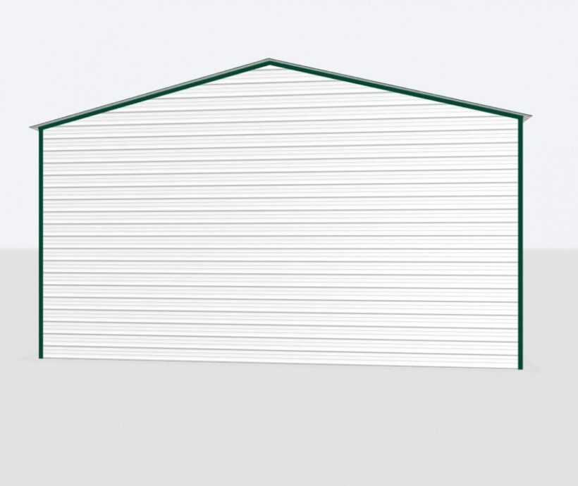 Keen'S Buildings, 28X20X8 2-Car Metal Garage, Kbg-2G282008-1D1W
