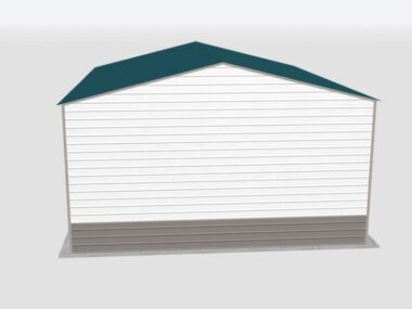 Keen's Buildings, 28x30x12 2-Car Metal Garage, KBG-2G283012-1D1W