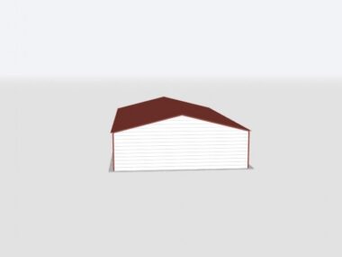 Keen's Buildings, 28x50x8 2-Car Metal Garage, KBG-2G285008-1D1W
