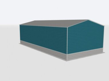 Keen's Buildings, 28x100x14 Metal Garage, KBG-1G2810014-1D1W