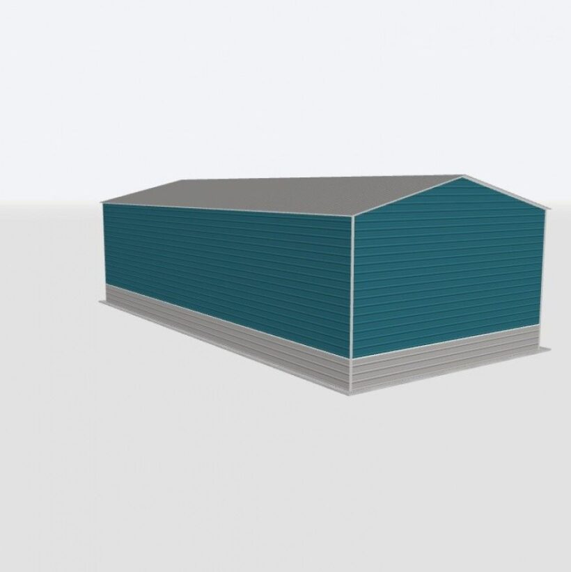 Keen'S Buildings, 28X65X18 Metal Garage, Kbg-1G286518-1D1W