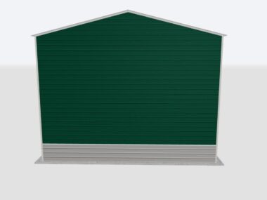 Keen's Buildings, 28x65x20 2-Car Metal Garage, KBG-2G286520-1D1W