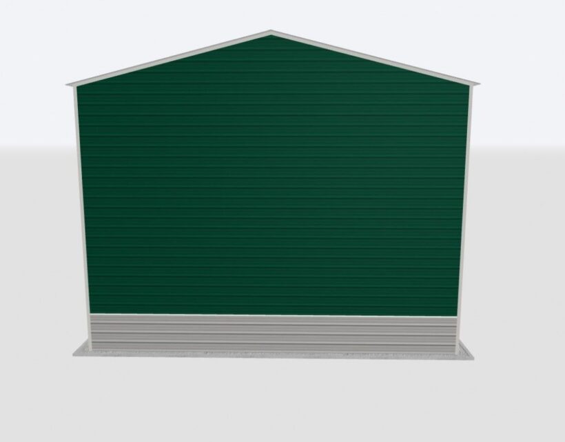 Keen'S Buildings, 28X65X20 2-Car Metal Garage, Kbg-2G286520-1D1W
