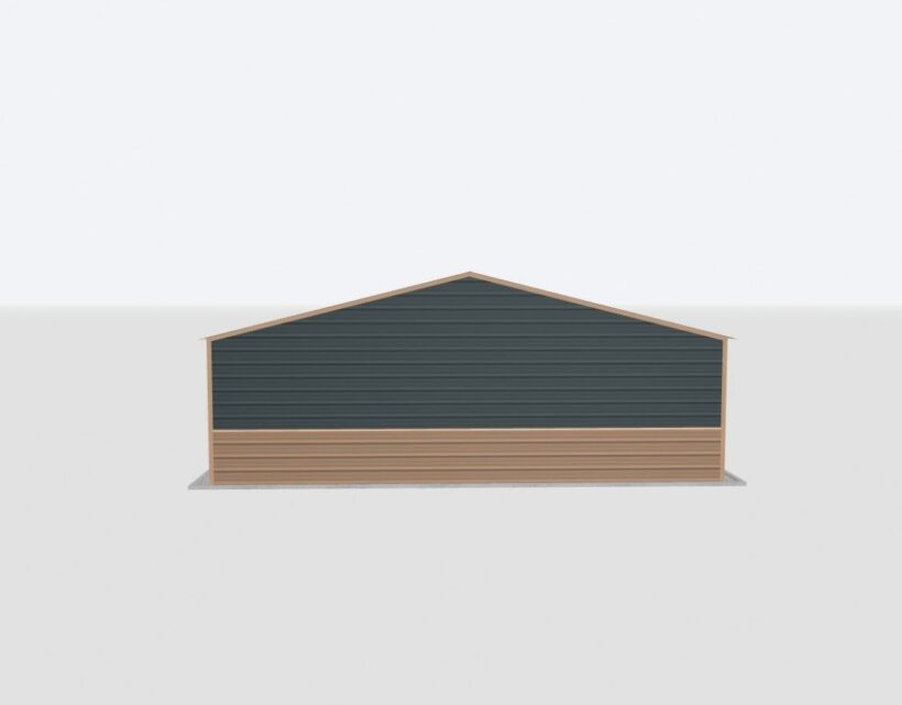 Keen'S Buildings, 28X65X8 2-Car Metal Garage, Kbg-2G286508-1D1W