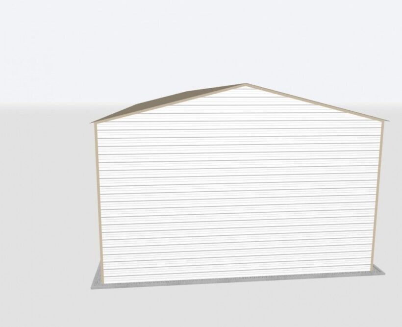 Keen'S Buildings, 28X80X20 Metal Garage, Kbg-1G288020-1D1W