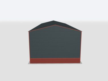 Keen's Buildings, 28x90x14 2-Car Metal Garage, KBG-2G289014-1D1W