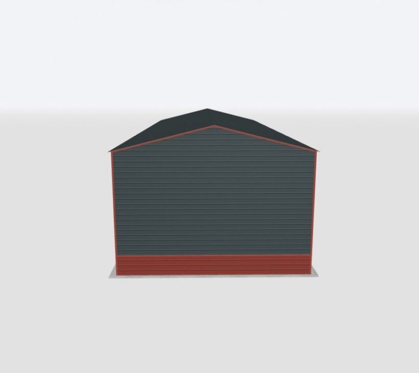 Keen'S Buildings, 28X90X14 2-Car Metal Garage, Kbg-2G289014-1D1W
