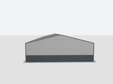 Keen's Buildings, 28x90x8 2-Car Metal Garage, KBG-2G289008-1D1W