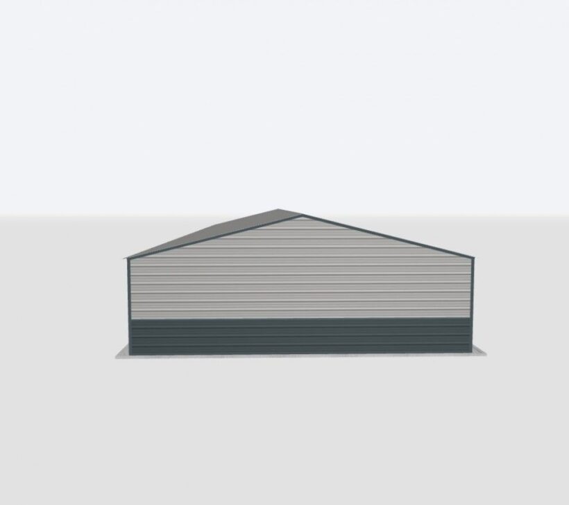 Keen'S Buildings, 28X90X8 2-Car Metal Garage, Kbg-2G289008-1D1W