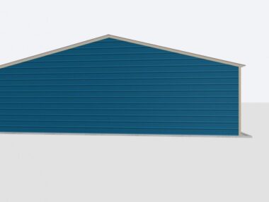 Keen's Buildings, 30x55x8 2-Car Metal Garage, KBG-2G305508-1D1W