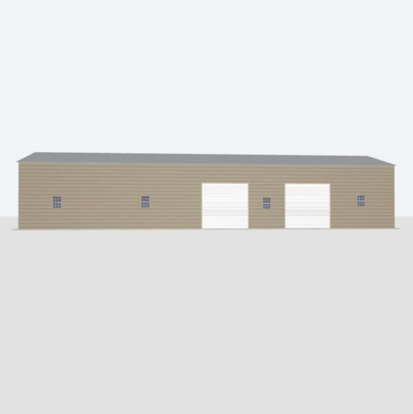 Keen'S Buildings, 30X80X14 Metal Garage/ Workshop Installed, Kbg-3G308014-1D6W