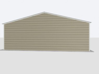 Keen's Buildings, 28X30X9  2 Car Metal Garage/ Workshop Installed, KBG-2FO283009-1D0W