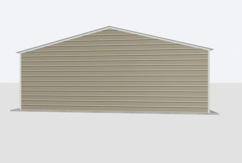 Keen'S Buildings, 28X30X9  2 Car Metal Garage/ Workshop Installed, Kbg-2Fo283009-1D0W