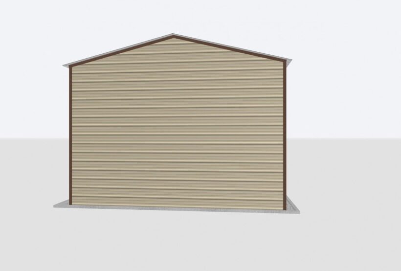 Keen'S Buildings, 18X40X14  Metal Garage/ Workshop Installed, Kbg-1G184014-0D0W-Ad