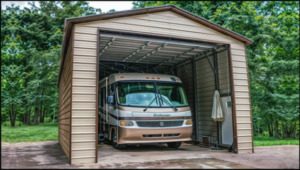18X40X14  Metal Garage/ Workshop Installed